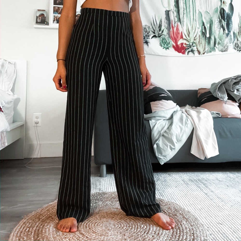 Stripped plazzo pants